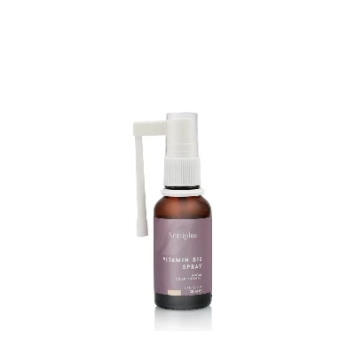 image of Nutriplus Vitamín B12 v spreji s prírodnou jahodovou príchuťou 20 ml