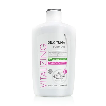 image of Dr.C. Tuna Vitalizing regeneračná šampón na vlasy s cesnakom a capixylom 500 ml