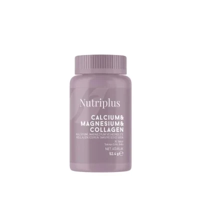 image of Nutriplus Vápnik, horčík a kolag vo forme tabletiek