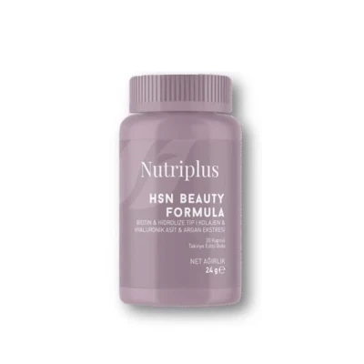 image of Nutriplus Kapsuly s kolagénom, kyselinou hyalurónovou, vitamínmi a minerálnymi látkami, 24 g ℮.