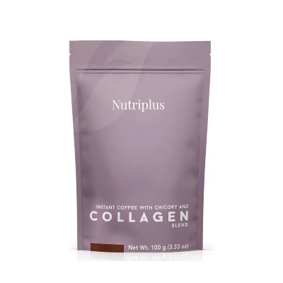 image of Nutriplus Instantná káva s čakankou a kolagénom 100 g