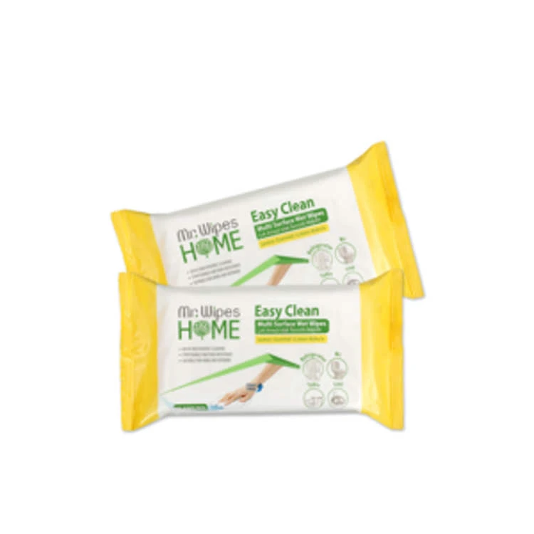 image of 2x Mr. Wipes Čistiace utierky s vôňou citróna 40 ks