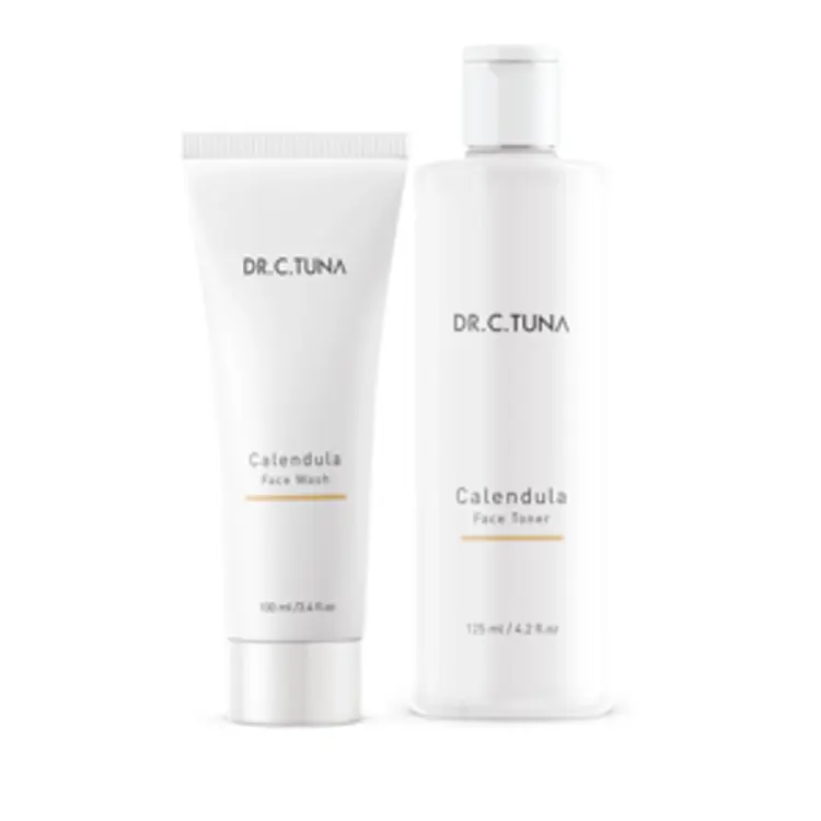 image of Dr. C. Tuna Calendula čistiaci pleťový gél 100 ml + Dr. C. Tuna Calendula pleťové tonikum 125 ml