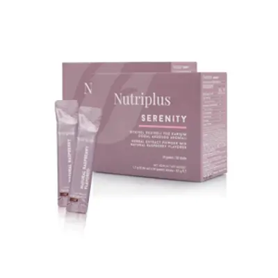 image of .2x Nutriplus Serenity čaj s malinovou príchuťou 1,7 g x 30 ks