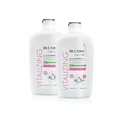 image of 2x Dr. C. Tuna Vitalizing regeneračný šampón na vlasy s cesnakom a capixylom 500 ml