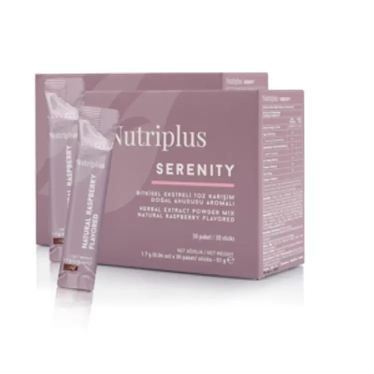 image of 2x Nutriplus Serenity čaj s malinovou príchuťou, 1,7 g x 30 ks