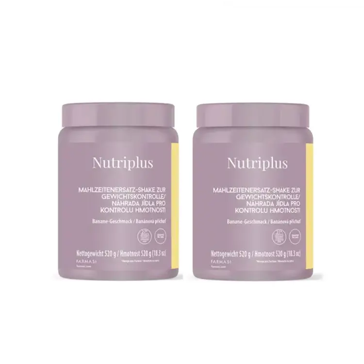 image of 2x Nutriplus Kokteil - náhrada jedla s banánovou príchuťou, 520 g