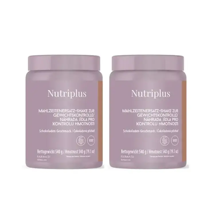 image of 2x Nutriplus Kokteil - náhrada jedla s čokoládovou príchuťou, 540 g