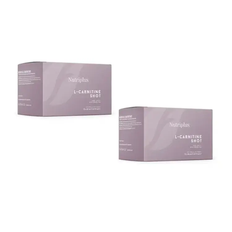 image of 2x Nutriplus L-karnitín shot, 750 ml (15 x 50 ml e).